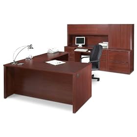 Cognac Cherry Complete Office Suite Cognac Cherry by Bestar Office Furniture