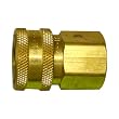 Interstate Pneumatics CNV880B 1/2 x 1/2 Inch FPT Straight Through Coupler (no valve)