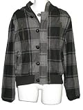 SHADES OF GREIGE Mens Bomber Jacket in Black & Grey