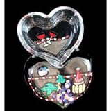 Wine Festival Design - Hand Painted - Heart Shaped Box - 2 pieces - 4.5 inch diameter Wine Festival Design - Hand Painted - Heart Shaped Box - 2 piece