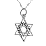 Sterling Silver Star of David Necklace