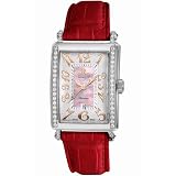 Pink Watch With Diamonds, Gevril Womens Glamour Automatic Pink Diamond Watch