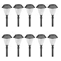 Malibu 10 Pack Solar Plastic Walk Light with White LED, Black LZ702W10