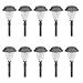 Malibu 10-Pack Solar Plastic Walk Light with White LED, Black LZ702W10