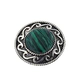 Malachite Sterling Silver Cloak or Kilt Pin Brooch 41Tb4bSyk7L. SL160 Malachite Sterling Silver Cloak or Kilt Pin Brooch