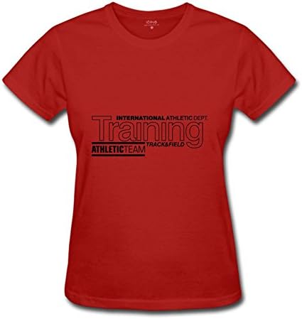 Icoup Women's Training Short Sleeve Cotton T Shirt XL Red
