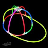 1 Knicklichter Kappe im knallbunten Farbmix. Komplettset. OHNE krebserregende Weichmacher (Phthalate)! Neueste Generation!