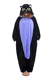 Spooky Black Cat Kigurumi (Adult Mid Night Cat)