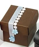 2ft Sample Mini Flower Chain Diecut Ribbon - Light Blue