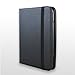 JKase (TM) Multi-Angle Rotating Custom Fit Folio Leather Case Cover with 3-in-1 Built-in Stand for HP TouchPad Touchscreen Tablet Wi-Fi (Black)