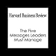 The Five Messages Leaders Must Manage (Harvard Business Review)