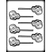 Skull Pop Hard Candy Mold
