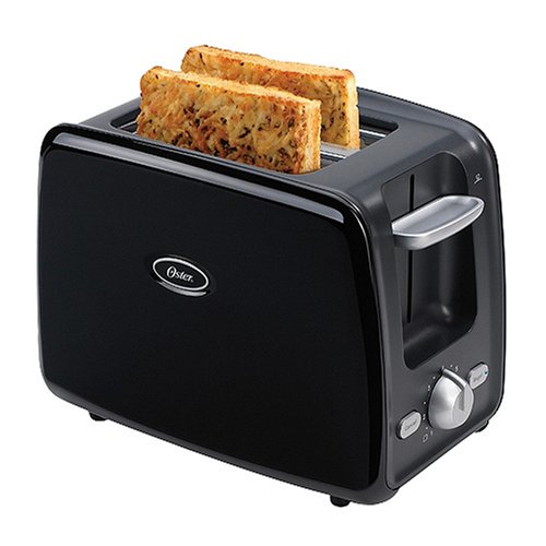 Oster 2-Slice Toaster with Retractable Power Cord - Black