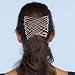 Criss Cross Large Clear and Gold Double Comb Hair Clip By Hairzing Image