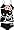 Hello Kitty Black and White Cami/Panty set for women - Small