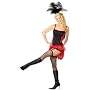 NEW CAN CAN/MOULIN ROUGE LADY FANCY DRESS COSTUME SIZE UK 8/10