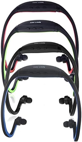 yxying 4 Colors Sport MP3 WMA Music Player TF/ Micro SD Card Slot Wireless Headset Headphone Earphone No Bluetooth Blue