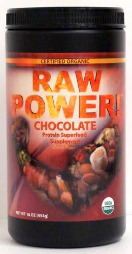 Raw Power: Chocolate Protein Superfood Supplement 16 Oz (6 Pack)