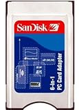 Sandisk 6 in 1 PCMCIA PC Card Adapter - Reads SD, SDHC, XD Type M/H, SM, MMC, MS, MS Pro (SDAD-67, BULK)