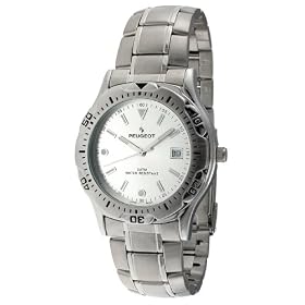 Peugeot Men's 134S Silver-Tone Sport Bracelet Watch