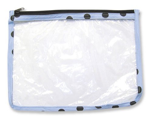 Trend Lab 104507 Clear PVC Pouch with Binding in Max Print
