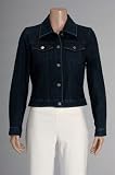 Stretch Denim Long Sleeve Cropped Jean Jacket 20