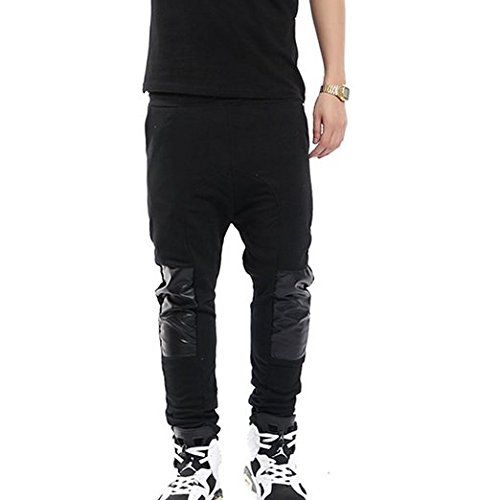 Pizoff Camouflage Faux Leather Harem Jogger Pants