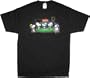 Peanuts Snoopy Black Poker T-Shirt Tee