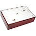 Diamond Ring Jewelry Display Tray Rosewood Leather Part