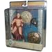 Greek Mythology 6 Inch Tall Action Figure : Theseus - The Minotaur Slayer with Helmet, Spear, Shield and Cloak