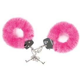 No name - attache-moi rose - Menottes fourrure