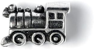 Silver Plated Train Charm Bead for Charm Bracelets