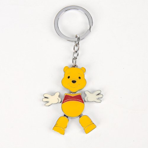 Winnie The Pooh Steel Keychain Keyring Keyfob