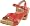 Dansko Women's Tasha Sandal,Red,36 EU/5.5-6 M US