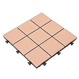 【ベランダタイル】9枚タイルタイプ(40枚セット)ナッツ