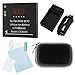 EZOPower DMW-BCK7 Battery + Charger + Black Eva Case + Screen Protector for Panasonic Lumix DMC-SZ1 SZ5 SZ7 TS20 TS25 S1 S2 S3 FH25 FH27 FH2 FH5 FH7 FH6 FH8 FP5 FP7 FX78 FX90K