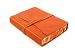 Cavallini Roma Lussa Leather Journal, 5x7 inch, Hand Made in Italy, Saddle