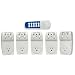 5 Wireless Controlled Electrical Switch Socket Outlets with 1 Remote (Battery Included)