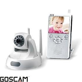 GOSCAM 8601Q 2.4GHz Wireless Baby Monitor - Remote Rotate Camera Kit With Monitor