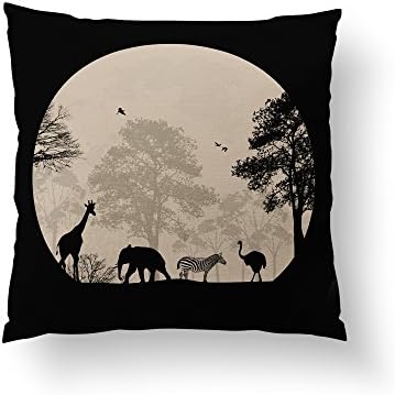 Safari Pillow | Safari Decor | Safari Decorations | Giraffe Pillow | Elephant Pillow | Animal Pillow | Animal Pillow Cover