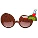 Coconut Drink Costume Glasses