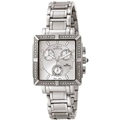 Invicta Women's 5377 Square Angel Diamond Stainless Steel Chronograph Watch