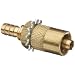 Male Luer Lock to Bulkhead Adapt 1/4-32 Brass 3/16" Barb
