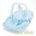 La Nina - Maxi-cosy pour poupA e de 22 cm - Fleurs bleues : Anita