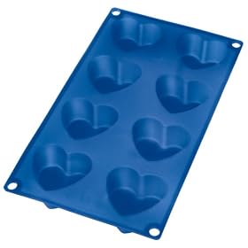 Lekue Silicone 8-Cup Heart Muffin Pan