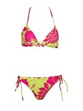 Quiksilver Raisins Tropical Lime & Magenta Bikini M