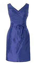 V-neck   Chiffon/Satin  Ball Gown Evening Dress/Bridesmaid Dress/Prom Dress/Party Dress  With a Bow(s)