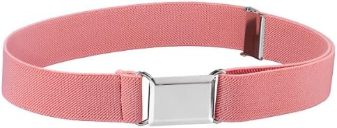 Childrens Toddler Elastic Adjustable Belt With Buckle (Fashion Colors Available) (Peach)