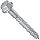 Steel Lag Screw, Grade 2, Hot-Dipped Galvanized Finish, Flange Hex Head, External Hex Drive, Meets IFI 111/AISI 1006-1022/ASTM A153, 1-1/2" Length, Partially Threaded, 5/16"-9 Threads, Imported (Pack of 50)