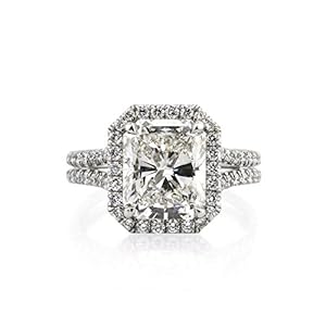 Mark Broumand 5.15ct Radiant Cut Diamond Engagement Ring